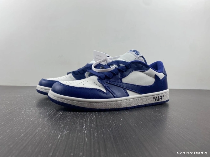 Husky JORDAN X CUSTOM 1 AIR SCOTT OFF-WHITE TRAVIS X DM7890-101 0731